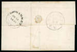 Stamp of Canada » Colony of Canada » Domestic Mail 1852–57 3d Brown-Red on Medium Wove Entire