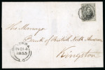 Stamp of Canada » Colony of Canada » Domestic Mail Canada1852–57 6d Slate-Grey on Medium Wove on Cover