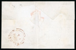 Stamp of Canada » Colony of Canada » Domestic Mail Canada1852–57 6d Slate-Grey on Medium Wove on Cover