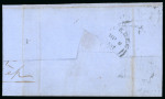 Stamp of Canada » Colony of Canada » Domestic Mail 1852–57 6d Slate-Grey and 3d Red on Medium Wove Entire