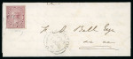 Stamp of Canada » Colony of Canada » Domestic Mail 1852–57 ½d Rose on Entire Drop Letter – Hamilton½d