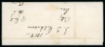 Stamp of Canada » Colony of Canada » Domestic Mail 1852–57 ½d Rose on Entire Drop Letter – Hamilton½d