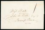 Stamp of Canada » Colony of Canada » Domestic Mail 1852 Folded wrapper from Niagara to Swamp Road, bearing