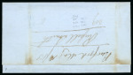 Stamp of Canada » Colony of Canada » Registered Mail 1852–57 3d Red on Medium Wove – Early Registered Cover