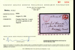 Stamp of Canada » Colony of Canada » Forwarded Letters 1851 3d Orange-Vermilion on Laid Paper – Remailed Cover