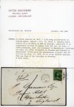 Stamp of Canada » Colony of Canada » Forwarded Letters 1852–57 7½d Deep Yellow-Green on Cover – Re-Addressed via Liverpool