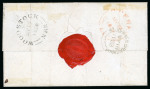 Stamp of Canada » Colony of Canada » Mail to the Other Provinces 3d. brown-red on thin wove paper, Position 37, Pane