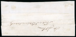 Stamp of Canada » Colony of Canada » Mail to the Other Provinces 1852–57 ½d Deep Rose on Wrapper – Unique Usage to New Brunswick