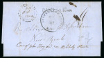 Stamp of Canada » Colony of Canada » Mail to the USA 1854 Stampless Cover – North Pelham, U.C. to New York