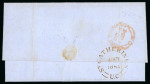 Stamp of Canada » Colony of Canada » Mail to the USA 1854 Stampless Cover – North Pelham, U.C. to New York