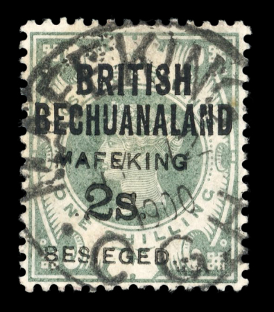 Stamp of South Africa » Mafeking 1900 GB 2s on 1s green with Mafeking JY 12 1900 cds