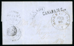 Stamp of Canada » Colony of Canada » Mail to the USA 1855 Entire Letter – Farmersville to Clinton, NY via Brockville
