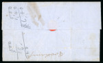 Stamp of Canada » Colony of Canada » Mail to the USA 1855 Entire Letter – Farmersville to Clinton, NY via Brockville