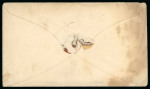 Stamp of Canada » Colony of Canada » Mail to the USA 1855 Cover – Amherstburg to Delaware, Ohio