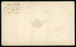 Stamp of Canada » Colony of Canada » Mail to the USA 1852–57 Two 3d Deep Red on Medium Wove – Kingston to New York