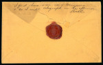Stamp of Canada » Colony of Canada » Mail to the USA 1856 Hamilton to New York – Anglo American Hotel Double Rate Cover