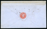 Stamp of Canada » Colony of Canada » Mail to the USA 1857 Crown Lands Department Stampless Envelope – Toronto to New York (Returned)