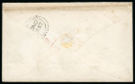 Stamp of Canada » Colony of Canada » Mail to the USA 1857 Stampless Cover – Galt “6D / 10 Cts.” Rate to Brooklyn, N.Y.