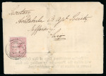 Stamp of Canada » Colony of Canada » Mail to the USA 1852–57 ½d Rose on Wrapper – Guelph to Jefferson, Ohio