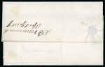 Stamp of Canada » Colony of Canada » Mail to the USA 1858–59 ½d Rose Perforated – Multiple Stamps on Entire