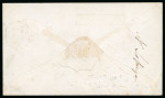 Stamp of Canada » Colony of Canada » Mail to the USA 1855 Stampless Registered Cover – Montreal to New York