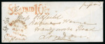 Stamp of Canada » Colony of Canada » Mail to Great Britain 1856 Stampless Envelope – Montreal to London via Cunard “Asia”