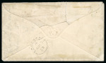 Stamp of Canada » Colony of Canada » Mail to Great Britain 1852–57 Mixed Franking on Horizontally Ribbed Paper – Guelph to Lowestoft via Cunard “America”