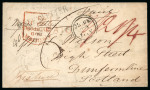 Stamp of Canada » Colony of Canada » Mail to Great Britain 1853 Stampless Money Letter – London U.C. to Scotland via Cunard “America”