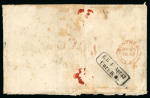 Stamp of Canada » Colony of Canada » Mail to Europe BADEN: 1852 Freiburg to Kulsheim – Entire via Montreal and Cunard “Niagara”
