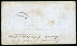 Stamp of Canada » Colony of Canada » Mail to Europe HAMBURG: 1852–57 3d. Orange-Red Multiple Franking via Collins Line