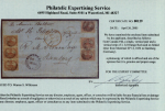Stamp of Canada » Colony of Canada » Mail to Europe HAMBURG: 1852–57 3d. Orange-Red Multiple Franking via Collins Line