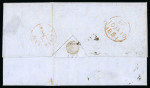 Stamp of Canada » Colony of Canada » Mail to Europe NETHERLANDS: 1853 Entire letter from Montreal 25/12/1853