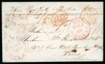 Stamp of Canada » Colony of Canada » Mail to Europe FRANCE: 1851 Quebec to Paris via Cunard