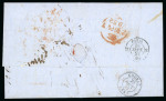 Stamp of Canada » Colony of Canada » Mail to Europe France: 1851 Entire letter from Montreal 12/9/1851