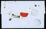 Stamp of Canada » Colony of Canada » Mail to Europe FRANCE: 1852 Montreal to France – Corrected Cunard Letter