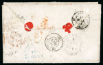 Stamp of Canada » Colony of Canada » Mail to Europe France: 1854 – Paspebiac to Granville via Cunard “Niagara”
