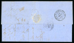 Stamp of Canada » Colony of Canada » Mail to Europe France: 1856 – Montreal to Cognac via Cunard “Niagara”