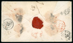 Stamp of Canada » Colony of Canada » Mail to Europe France: 1857 – Toronto to Beblenheim via Allan “North American”