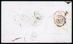 Stamp of Canada » Colony of Canada » Mail to Europe France: 1857 – Montreal to Paris via Allan “North American” (Unpaid)