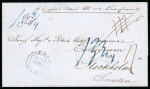 Stamp of Canada » Colony of Canada » Mail to Europe Sweden: 1856 – Quebec Consulate to Stockholm via Cunard “Niagara”