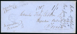 Stamp of Canada » Colony of Canada » Registered Mail 1856 Stampless Registered CoverEnvelope from Galt,