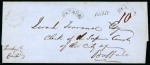 Stamp of Canada » Colony of Canada » Mail to the USA 1855 Stampless Entire to BuffaloEntire with bluish