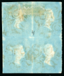 Stamp of Great Britain » 1841 2d Blue 1841 2d blue pl.3 IH-JI, block of four, just touched