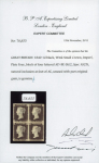 Stamp of Great Britain » 1840 1d Black and 1d Red plates 1a to 11 1840 1d. black Pl.4, AD-BE, a magnificent mint block