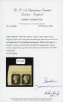 Stamp of Great Britain » 1840 1d Black V. R. Official 1840 "V R" Official, AA-AB corner pair showing the