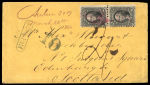 Stamp of United States » 1861-1866 issue 1864 (Mar 28) : envelope to Scotland with 1861-62 12c