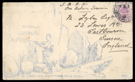 Stamp of South Africa » Anglo Boer War Mafeking: Group of covers incl. OAS soldier's letter