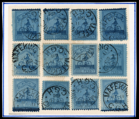 Stamp of South Africa » Mafeking 1900 Major Goodyear 1d used reconstruction of the plate