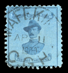 Stamp of South Africa » Mafeking 1900 Baden Powell 3d (18.5mm wide) pale blue used with Mafeking AP 11 1900 cds