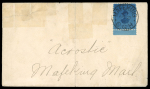 Stamp of South Africa » Mafeking 1900 Baden Powell 3d (18.5mm wide) deep blue on envelope